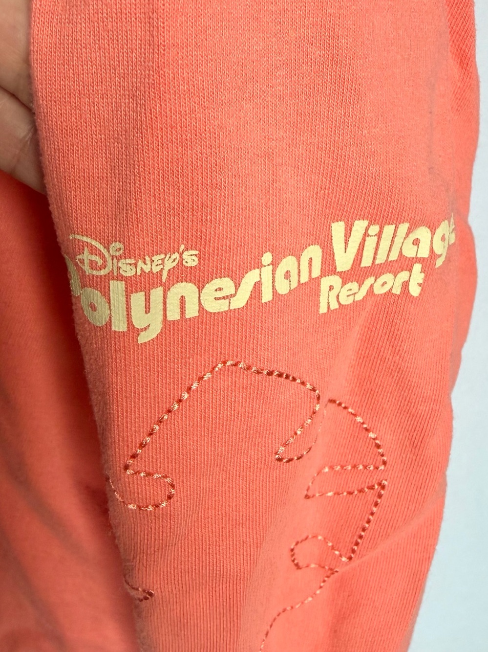 Disney Parks Moana Embroidered Hoodie 3XL Cropped Oversized Polynesian Resort - Picture 4 of 13